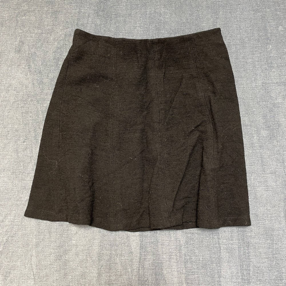Loft A-Line Mini Skirt Womens XS Black Stretch Casual Business Preppy Pull On